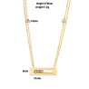 Elegant necklace - with sliding crystals - stainless steelNecklaces