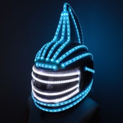 Monster helmet - full face mask - luminous - LED - RGB - for parties / Halloween / masqueradesParty