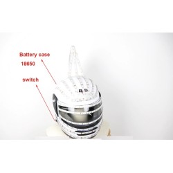 Monster helmet - full face mask - luminous - LED - RGB - for parties / Halloween / masqueradesParty