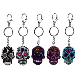 Mexican skull - acrylic keychainKeyrings