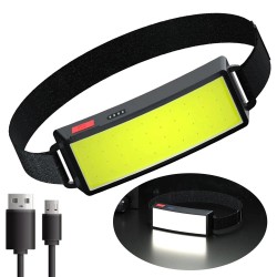 Professional headlamp - mini flashlight - rechargeable - COB - LED - USBTorches