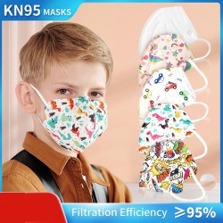 Face / mouth protective masks - antibacterial - 5-ply - FPP2 - KN95 - for childrenMouth masks
