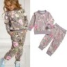Classic set for kids - long sleeve jumper - pants - with floral printClothes