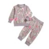 Classic set for kids - long sleeve jumper - pants - with floral printClothes