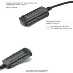 3 in 1 USB 2.0 to IDE / SATA - 2.5" 3.5" hard drive disk - HDD converter - adapter - cableHard drives