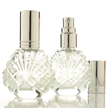 Crystal glass bottle - with an atomizer - for perfume - reusable - 15mlPerfumes