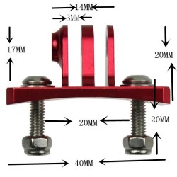 Aluminum helmet mount - for GoPro Hero camerasMounts