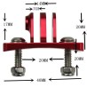 Aluminum helmet mount - for GoPro Hero camerasMounts