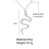 Stylish necklace with a snake pendantNecklaces
