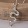 Stylish necklace with a snake pendantNecklaces