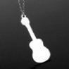 Trendy necklace with guitar pendant - stainless steel - unisexNecklaces