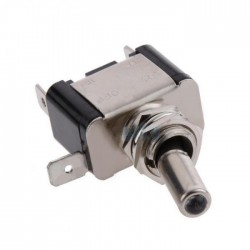 Car SPST toggle rocker switch with LED - 12V 20A - carbon coverSwitches