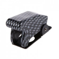 Car SPST toggle rocker switch with LED - 12V 20A - carbon coverSwitches
