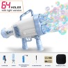 Electric bubble gun / machine - with cooling fan / lights - 64-holesToys