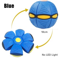 Flat flower shape - disc ball - flying UFO - with LED - throwing toyToys