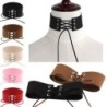 Sexy lace up choker - velvet short necklace - Gothic styleNecklaces