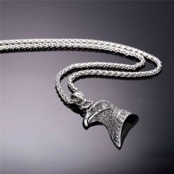 Eagle shaped pendant with chain - unisex - stainless steelNecklaces