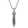 Bullet shaped pendant - with necklace - stainless steelNecklaces