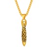 Bullet shaped pendant - with necklace - stainless steelNecklaces