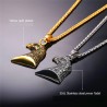 Eagle shaped pendant with chain - unisex - stainless steelNecklaces