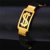 US Dollar pattern bracelet - 316L stainless steelBracelets