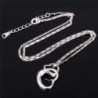 Fashionable necklace with double heart pendantNecklaces