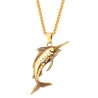 Necklace with swordfish - stainless steel - unisexNecklaces