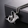 Necklace with shark shaped pendant - stainless steel - punk styleNecklaces