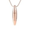 Necklace with bullet shaped pendant - memorial cremation ash holder - mini urn - openableNecklaces