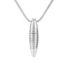 Necklace with bullet shaped pendant - memorial cremation ash holder - mini urn - openableNecklaces