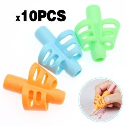 Pencil / pen holder - silicone aid grip - finger posture correction - 10 piecesPens & Pencils
