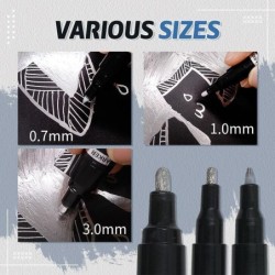 Liquid silver marker - mirror chrome finish - permanent inkPens & Pencils