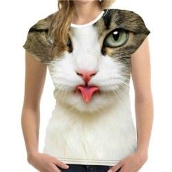 Classic short sleeve t-shirt - 3D cat printed - unisexBlouses & shirts