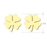 Four leaf clover stud earrings - gold / silverEarrings