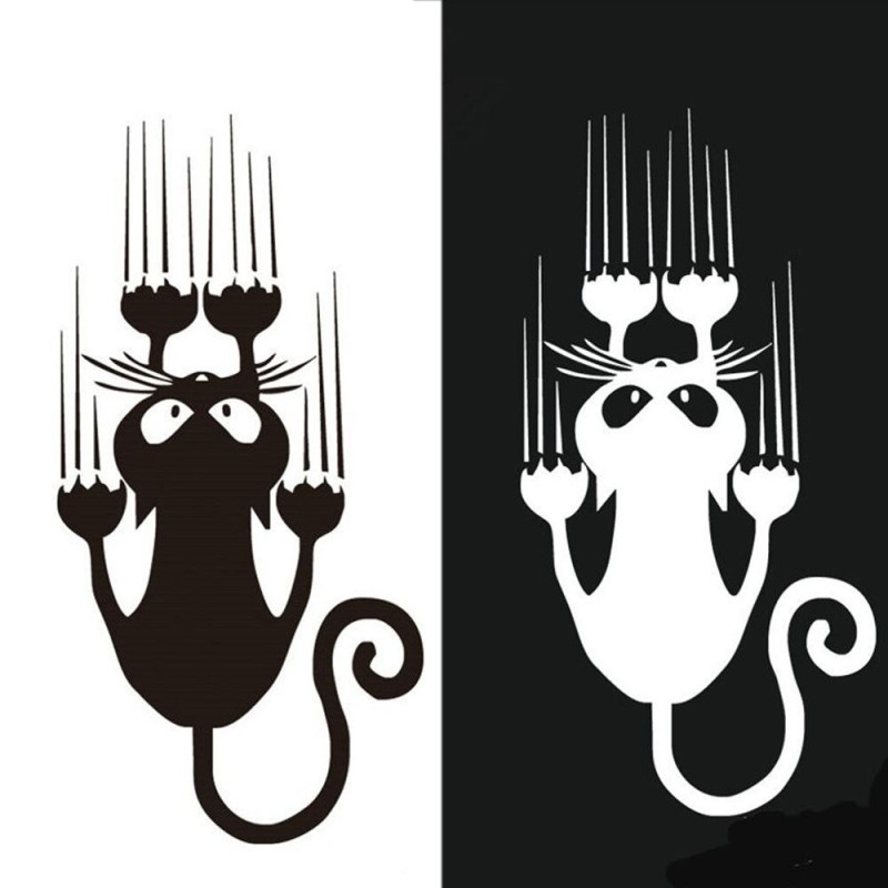 Window car sticker - reflective - climbing catStickers