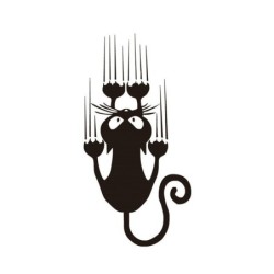Window car sticker - reflective - climbing catStickers