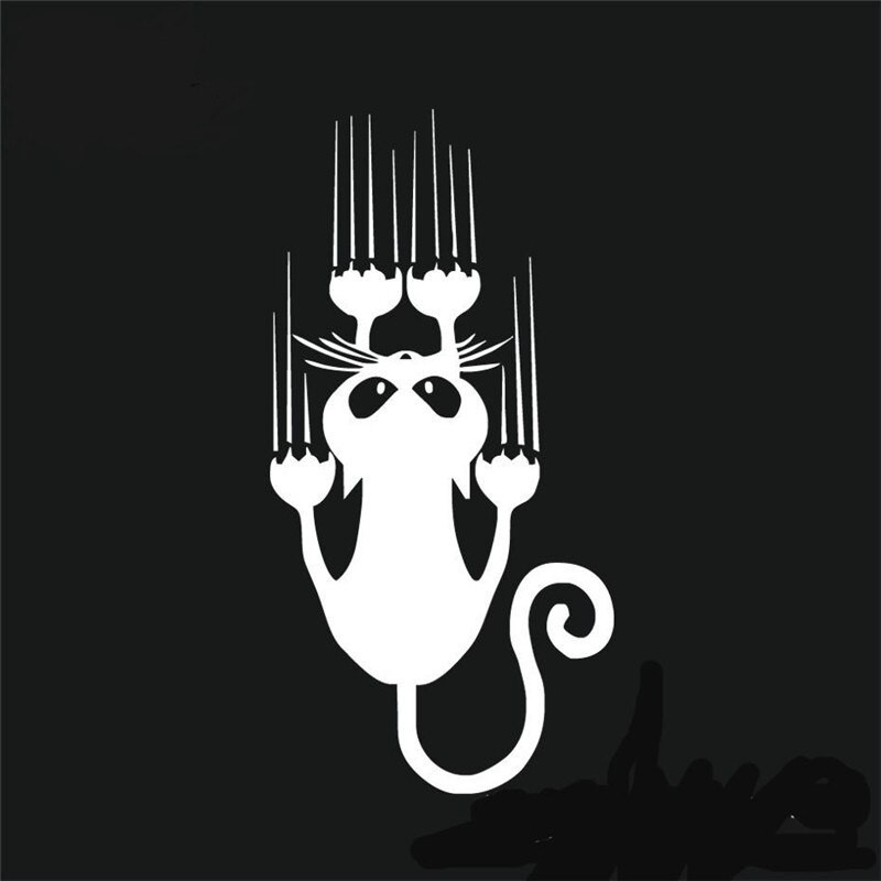 Window car sticker - reflective - climbing catStickers