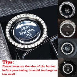 Car engine start / stop switch button cover - with crystalsStyling parts
