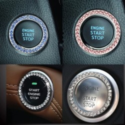 Car engine start / stop switch button cover - with crystalsStyling parts