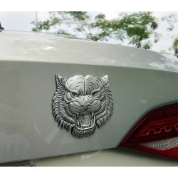 Car / motorcycle sticker - metal emblem - 3D tiger's headStickers