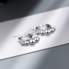 Gold / silver round earrings with beads - 925 sterling silverEarrings
