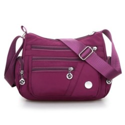 Fashionable shoulder bag - with zipper - large capacity - nylon - waterproofBags