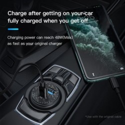 Mini - dual USB car charger - quick charge - type-C - 48W - QC3.0 PD3.0Interior accessories