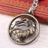 Round metal keychain with dragonKeyrings