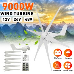 Wind turbine generator - 6 blades - three-phase - 9000W - 48VWind