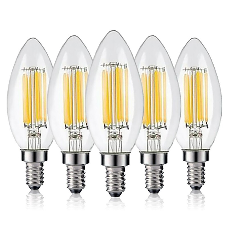 LED bulb - candle type - dimmable - 6W - E12 / E14E14