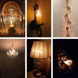 C7 - mini LED night light bulb - candle type - amber glass - E12 / E14 - 0.5WE14