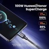 Ugreen - USB type-C cable - fast charging - 6A / 5A - 100W - 480MbpsCables