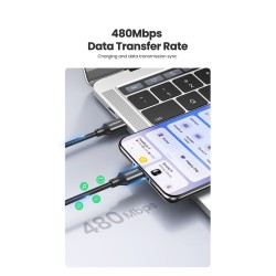Ugreen - USB type-C cable - fast charging - 6A / 5A - 100W - 480MbpsCables