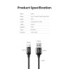 Ugreen - USB type-C cable - fast charging - 6A / 5A - 100W - 480MbpsCables